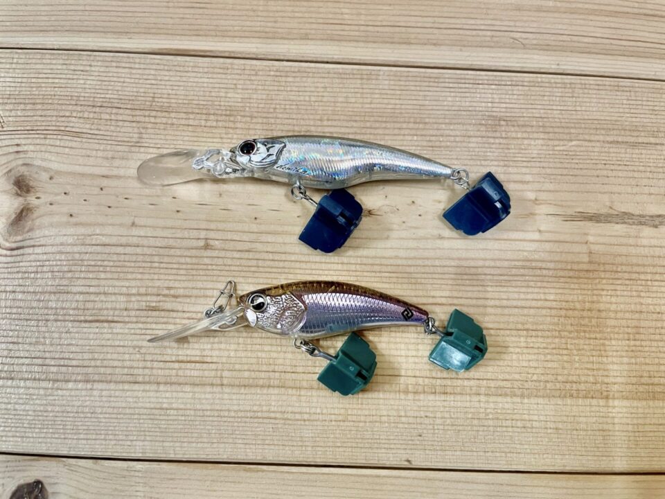 ナチュラルカラーのシャッド　OSPハイカットとレイドジャパン レベルシャッド