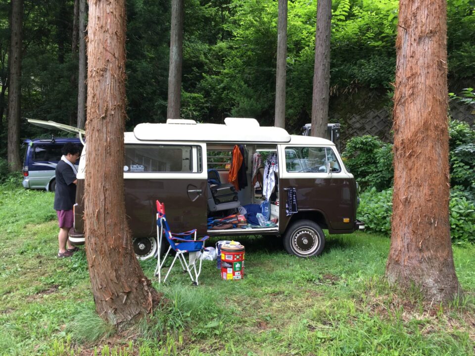 フジロック 車中泊の雰囲気。