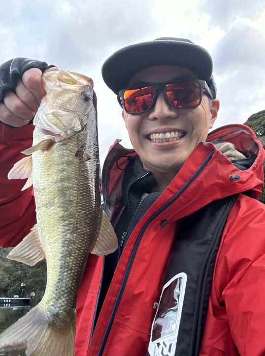 12月下旬の三島湖 ダウンショットリグで釣れたブラックバス
