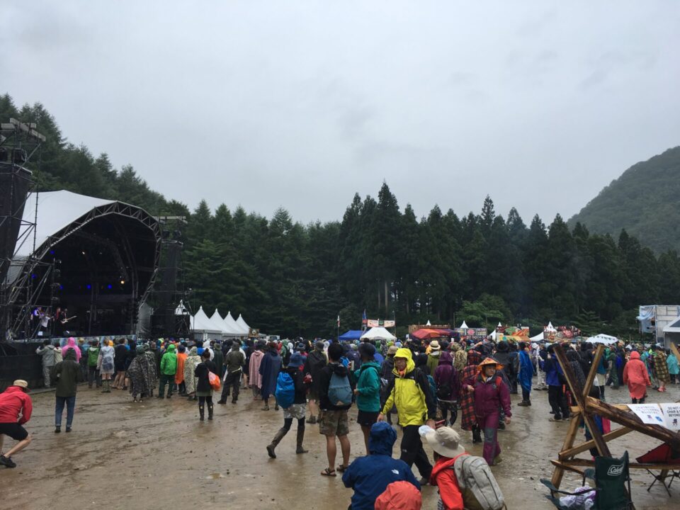 フジロックの雨