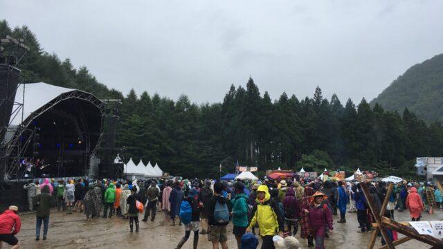 フジロックの雨